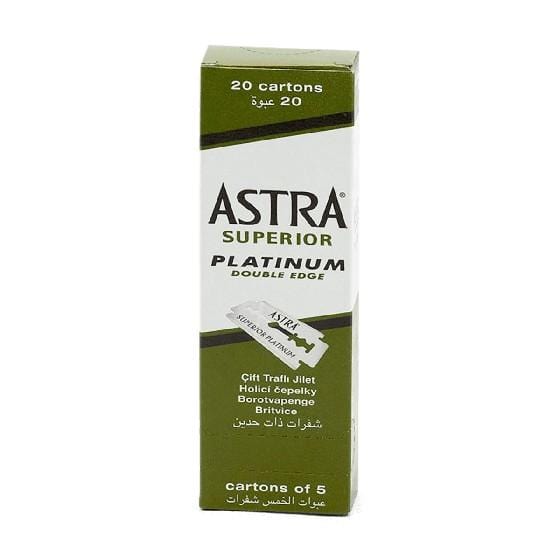 Astra Superior Platinum Doubde Edge 20 cartons of 5 pieces