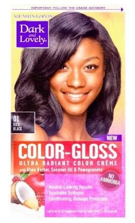 Dark and Lovely Color Gloss 01 Rich Black