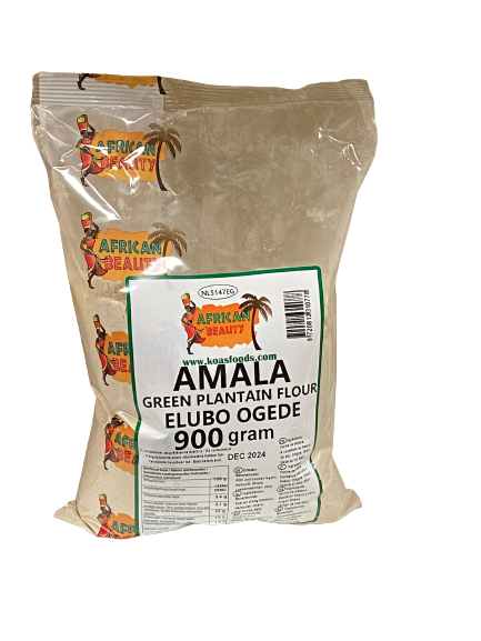 African Beauty Amala Green Plantain Flour Elubo Egede 900 g - Africa Products Shop
