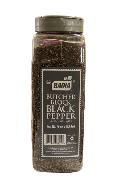 Badia Butcher Block Black Pepper 453,6 g - Africa Products Shop