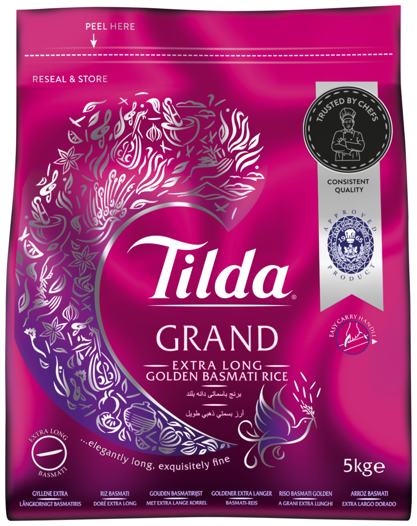 Tilda Grand Extra Long Golden Grain Basmati Rice 5kg - Africa Products Shop