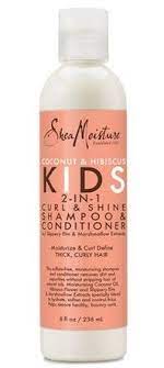 SHEA MOISTURE COCONUT & HIBISCUS KIDS CURL & SHINE SHAMPOO & CONDITIONER 236ML - Africa Products Shop