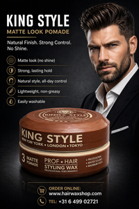 Załaduj obraz do przeglądarki galerii, King Style Hair Styling Wax Matte Pomade 3 150ml - Hairwaxshop
