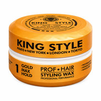 Załaduj obraz do przeglądarki galerii, King Style Aqua Wax Gold Maximum Hold 1 150 ml - Hairwaxshop
