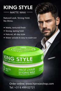 Load image into Gallery viewer, King Style Styling Wax Matte Wax 2 150 ml - Hairwaxshop
