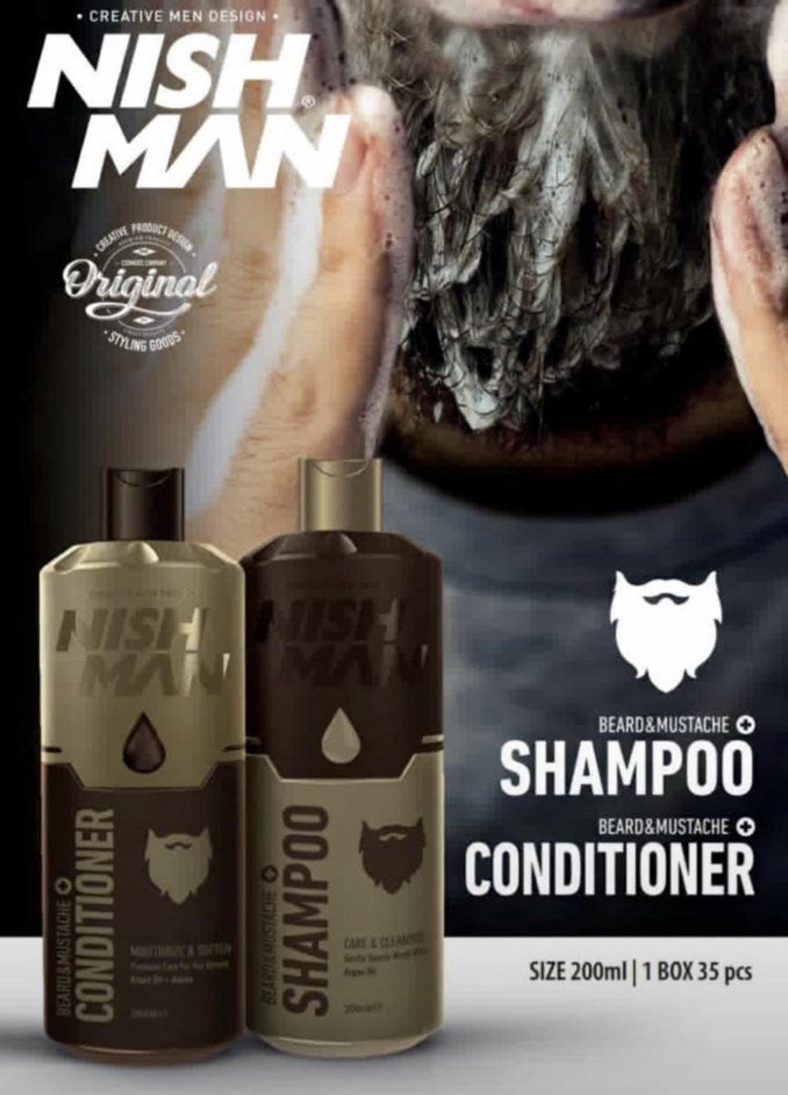 Nishman Beard Shampoo and Conditioner Set