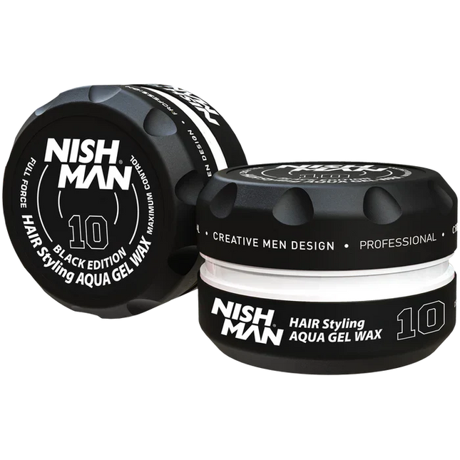 Nishman Hair Styling Aqua Gel Wax 10 – Ultra Hold – 150 ml
