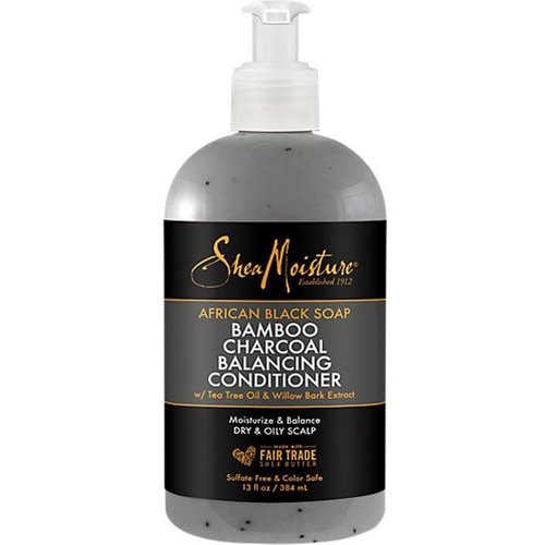 Shea Moisture African Black Soap Bamboo Charcoal Deep Balancing Conditioner 384 Ml
