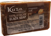 Załaduj obraz do przeglądarki galerii, African Black Soap - Kuza Naturals Fragrance Free 100% African Black Soap 114 g

