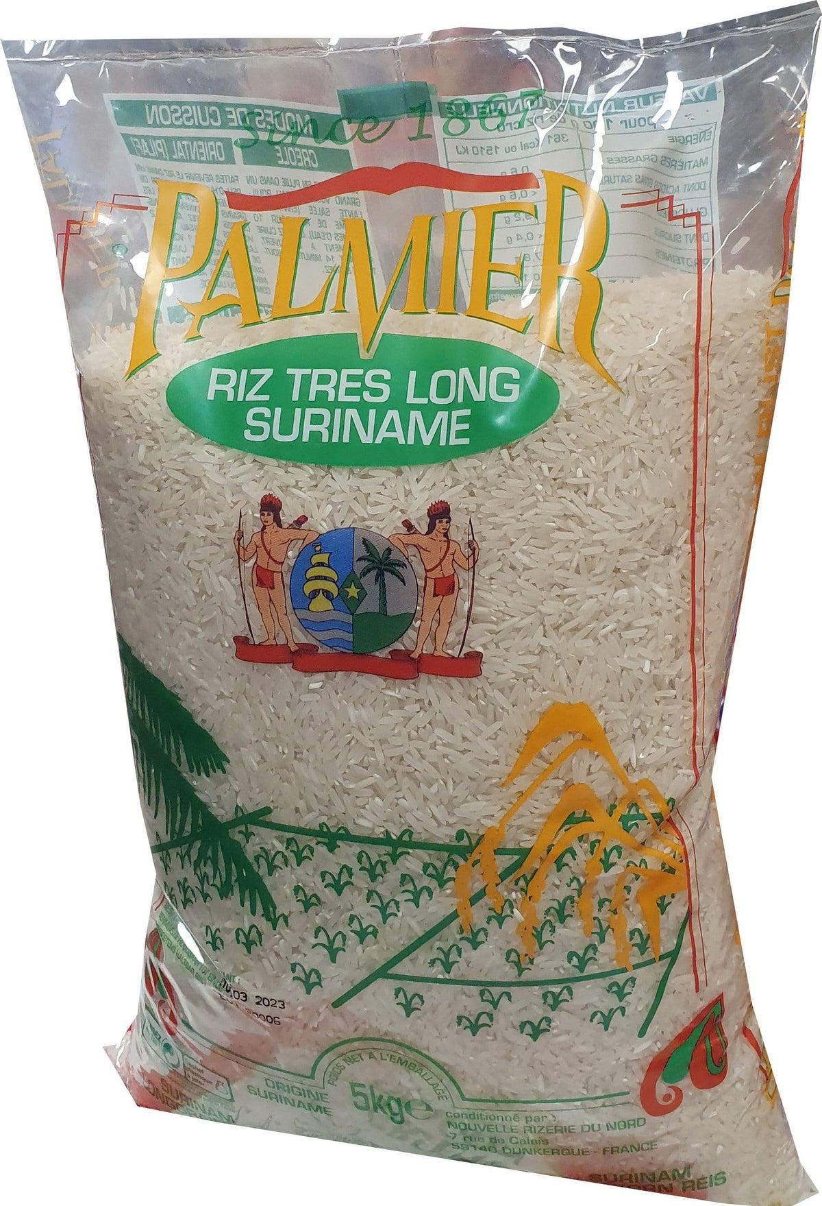 Palmier Suriname Long  Rijst 5 kg