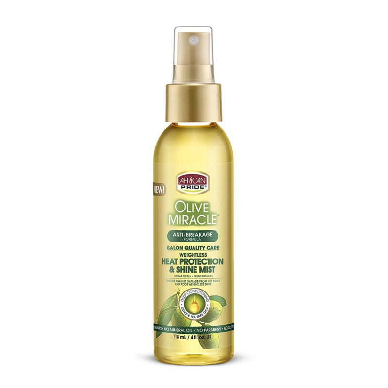 African Pride Olive Miracle Heat Protection Shine Mist 118 ml - Africa Products Shop