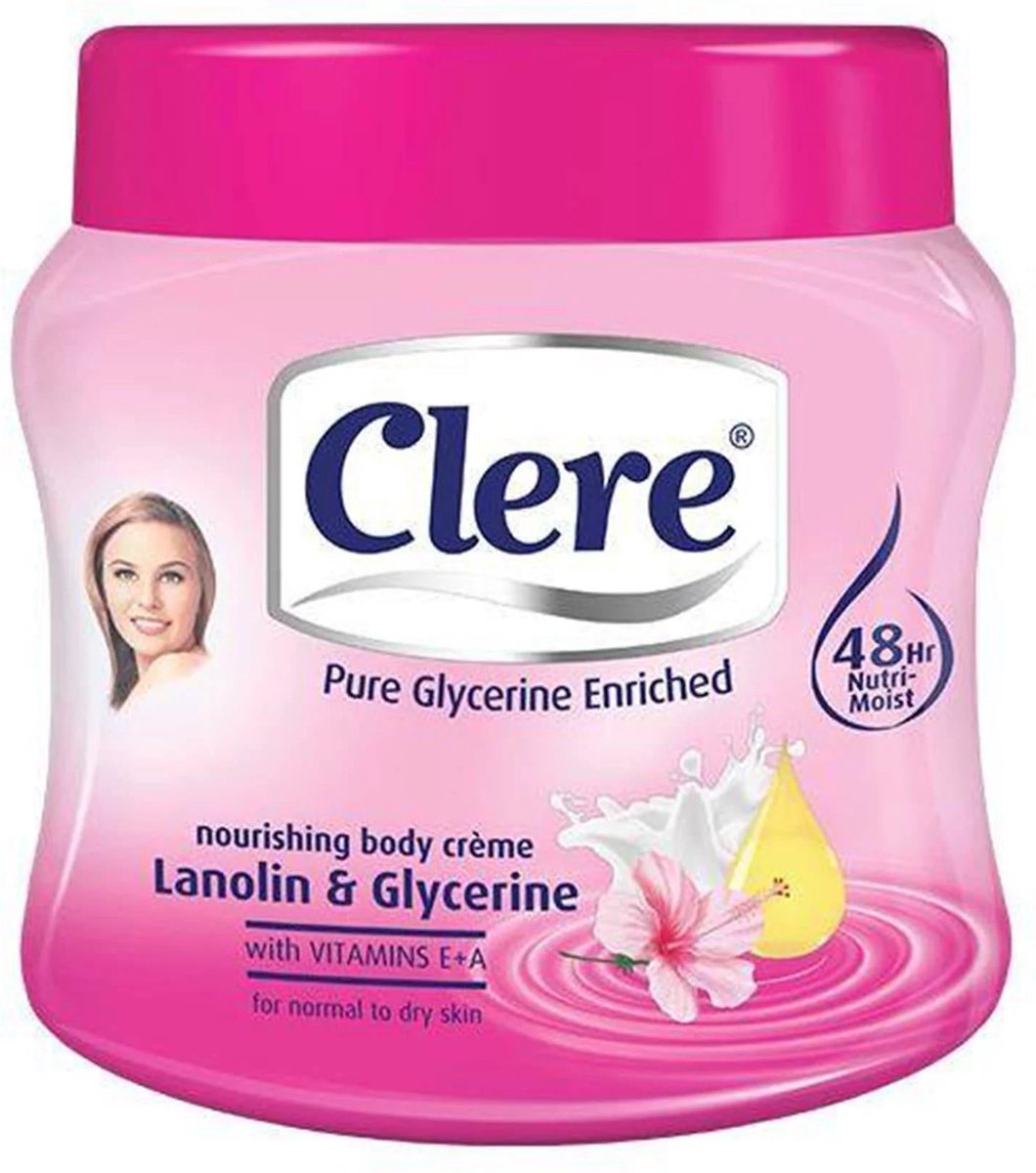 Clere Lanolin and Glycerine Nourishing Body Creme 500 ml - Africa Products Shop