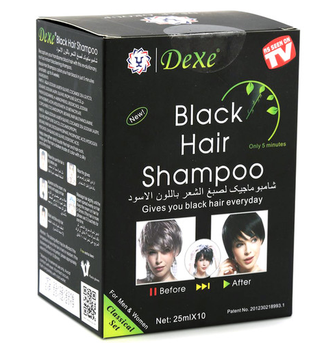 Dexe Black Hair Shampoo 25 ml x 10 - Africa Products Shop