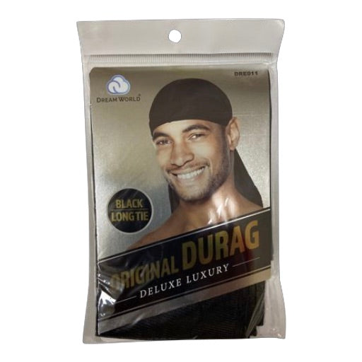 Dream World  DRE011 Black Longtie Original Durag - Africa Products Shop