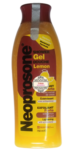 Neoprosone Lemon Shower Gel Lightening Antibacterial 750 ml - Africa Products Shop