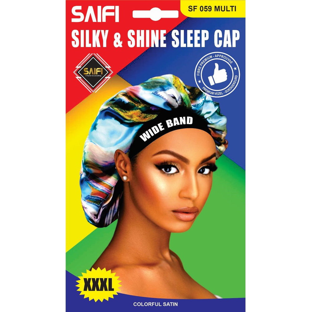 SAIFI Silky & Shine Sleep Satin Cap SF 059 MULTI - Africa Products Shop