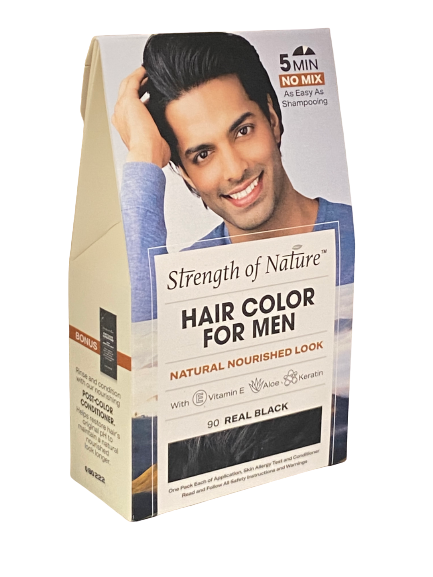 SON Hair Color Shampoo Men Real Black nummer 90 - Africa Products Shop