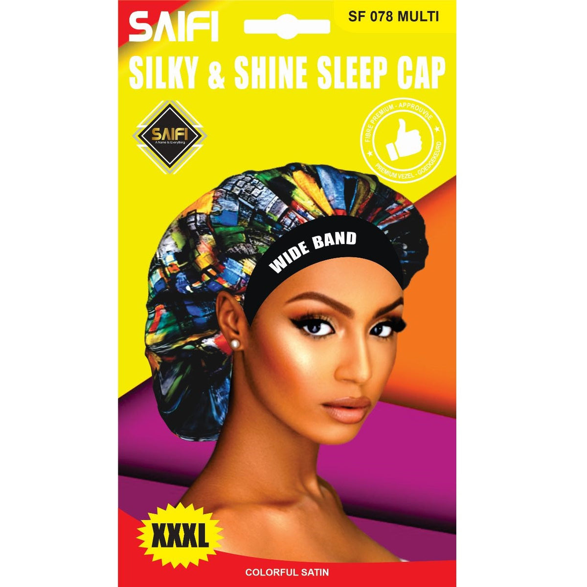 Saifi Silky & Shine Sleep Cap SF 078 MULTI XXXL - Africa Products Shop