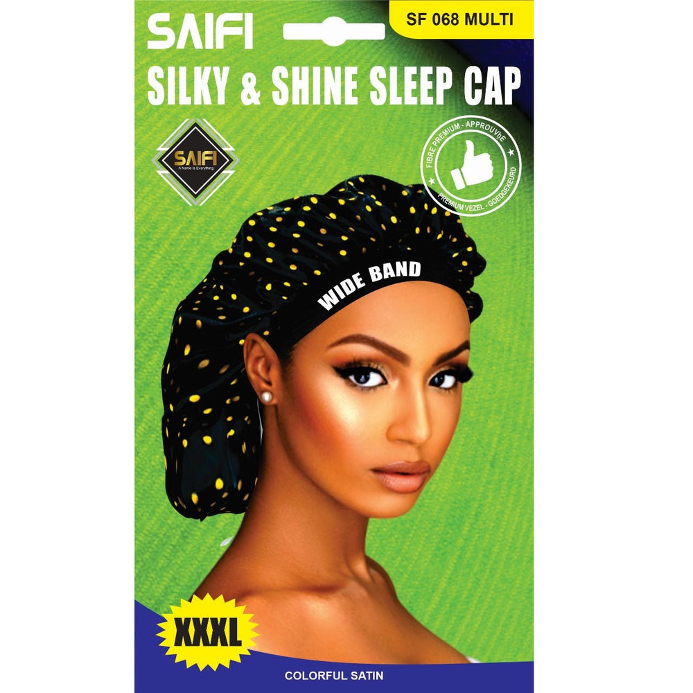 Saifi Silky & Shine Sleep Cap Satin SF 068 MULTI XXXL - Africa Products Shop