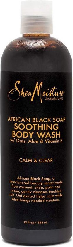 Shea Moisture African Black Soap Soothing Body Wash 384 ml - Africa Products Shop