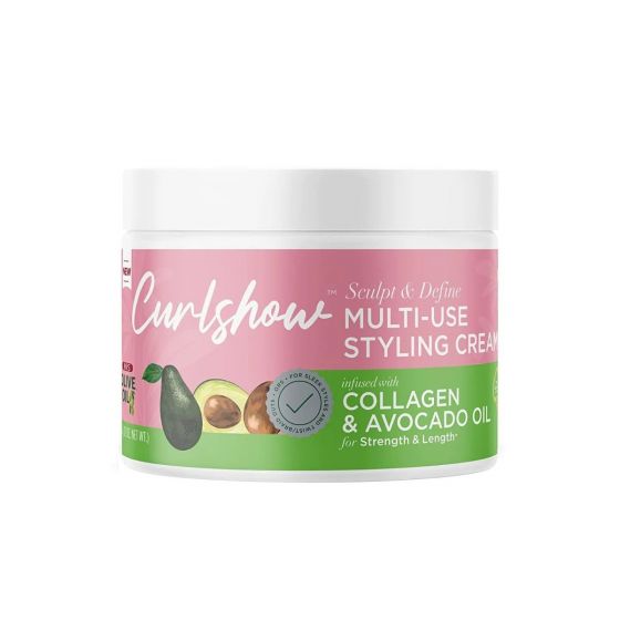 Curlshow Multi-Use Styling Cream Collagen & Avocado Oil 340g - Africa Products Shop